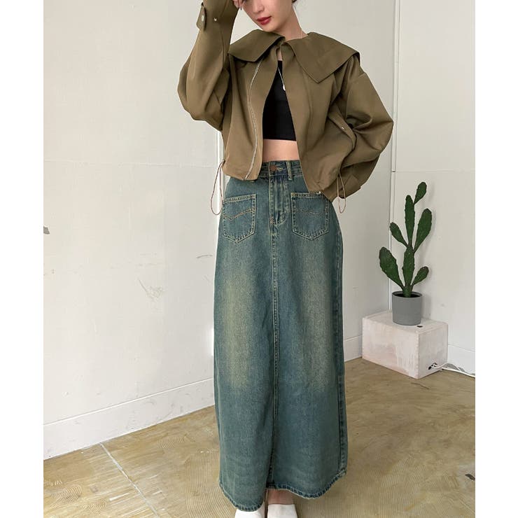 ビッグセーラーカラーショートブルゾン | Jewelobe | 詳細画像15 