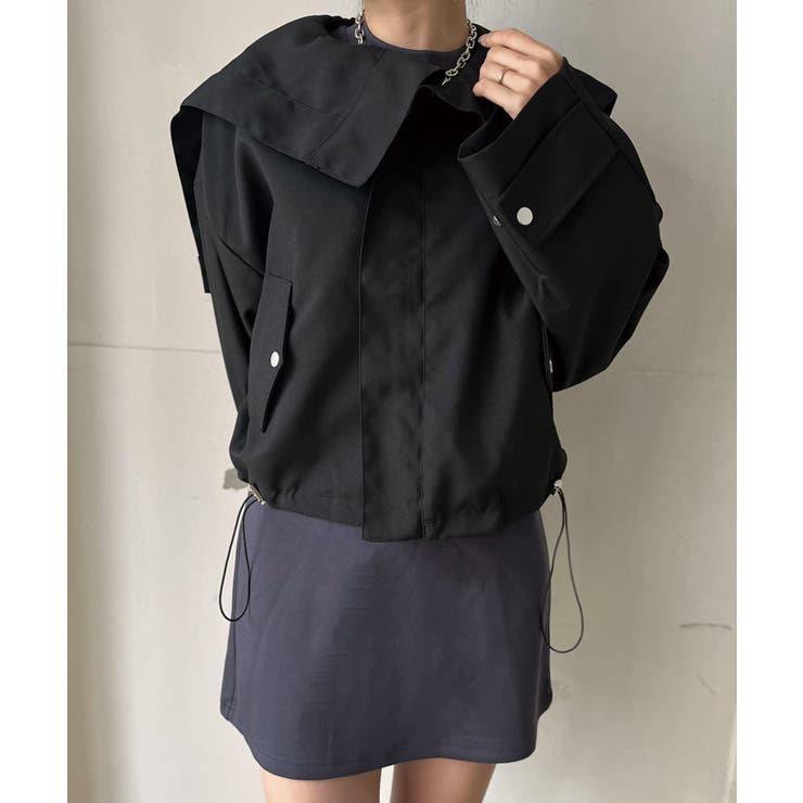 ビッグセーラーカラーショートブルゾン | Jewelobe | 詳細画像18 