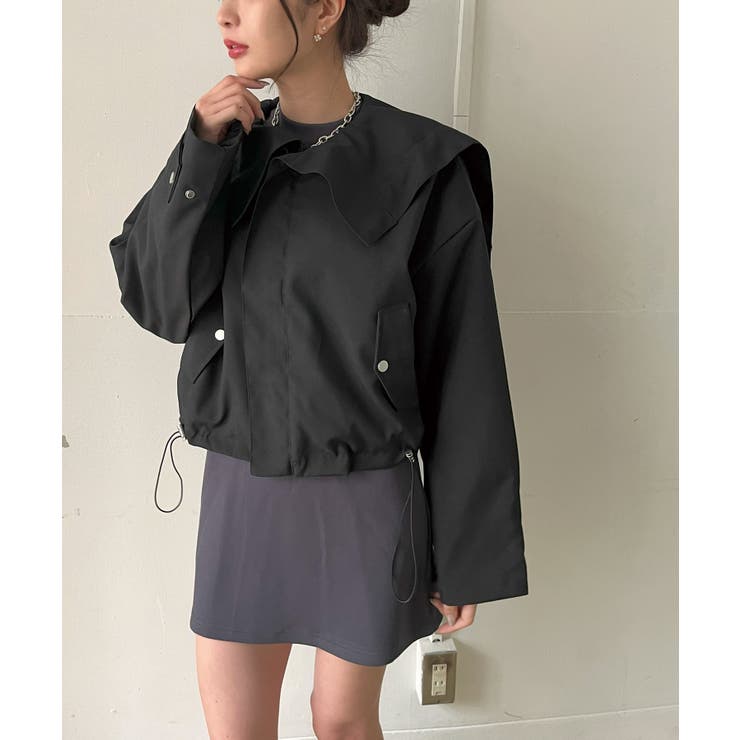 ビッグセーラーカラーショートブルゾン | Jewelobe | 詳細画像24 