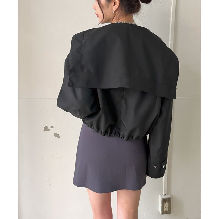 ビッグセーラーカラーショートブルゾン | Jewelobe | 詳細画像25 