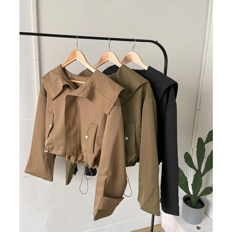 ビッグセーラーカラーショートブルゾン | Jewelobe | 詳細画像29 