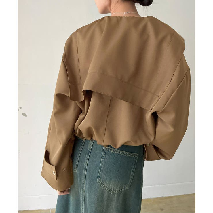 ビッグセーラーカラーショートブルゾン | Jewelobe | 詳細画像3 