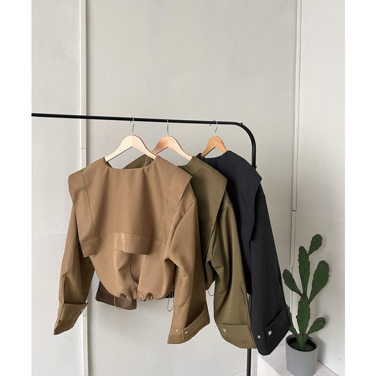 ビッグセーラーカラーショートブルゾン | Jewelobe | 詳細画像30 