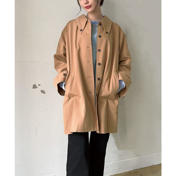 変形カラーオーバーサイズミディコート | Jewelobe | 詳細画像1 