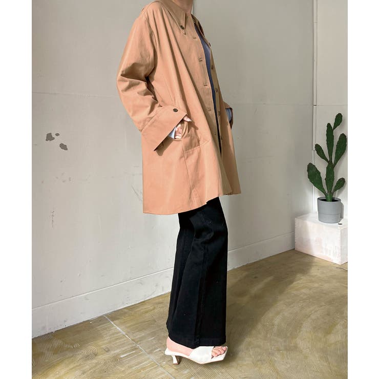 変形カラーオーバーサイズミディコート | Jewelobe | 詳細画像10 