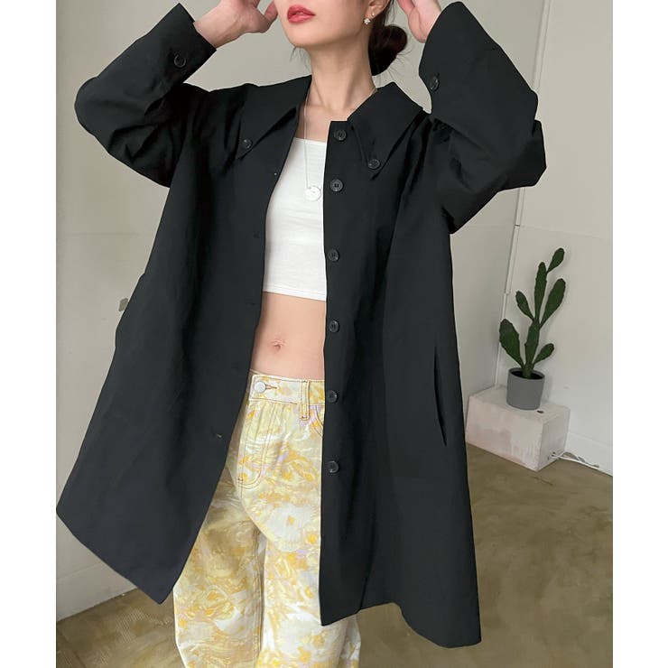 変形カラーオーバーサイズミディコート | Jewelobe | 詳細画像15 