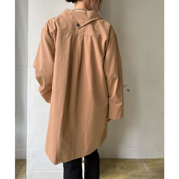 変形カラーオーバーサイズミディコート | Jewelobe | 詳細画像4 