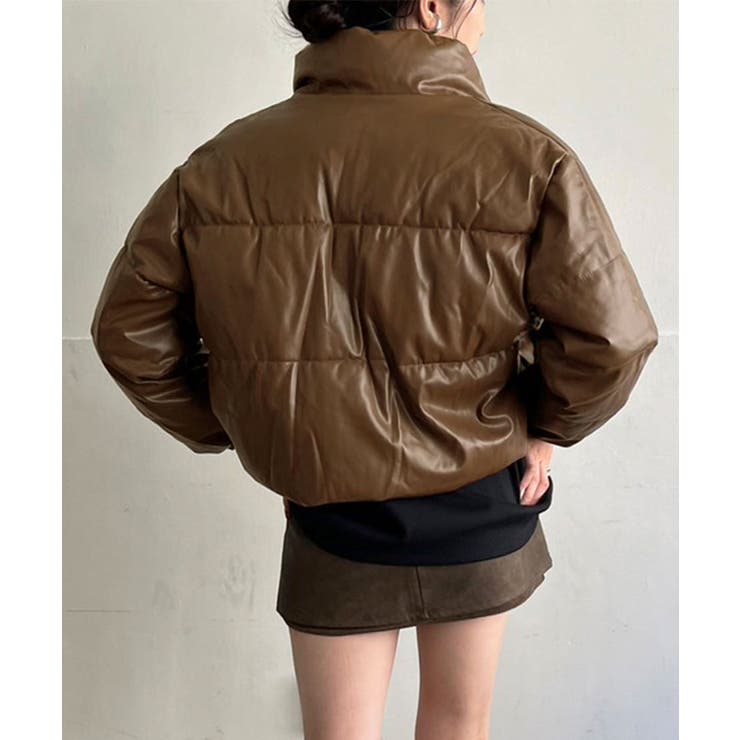 シンセティックレザー中綿ブルゾン | Jewelobe | 詳細画像12 