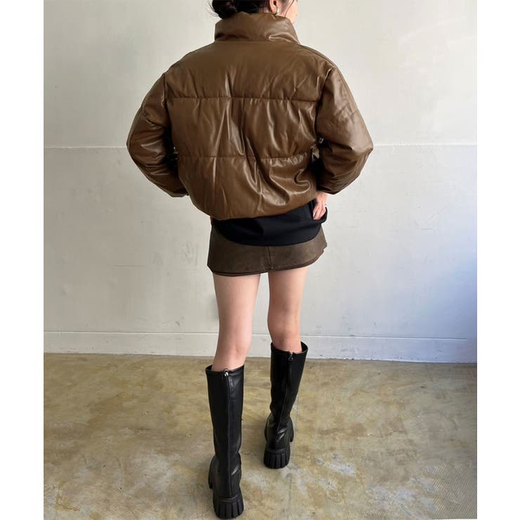 シンセティックレザー中綿ブルゾン | Jewelobe | 詳細画像16 