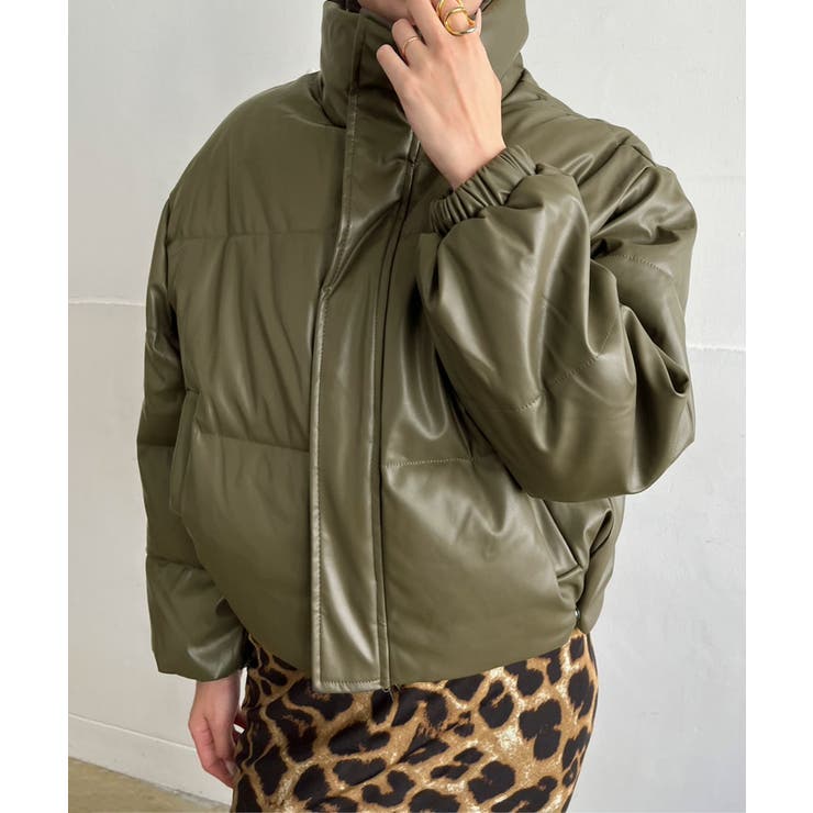 シンセティックレザー中綿ブルゾン | Jewelobe | 詳細画像17 