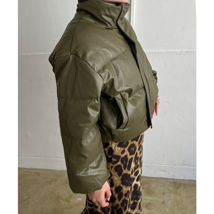 シンセティックレザー中綿ブルゾン | Jewelobe | 詳細画像18 