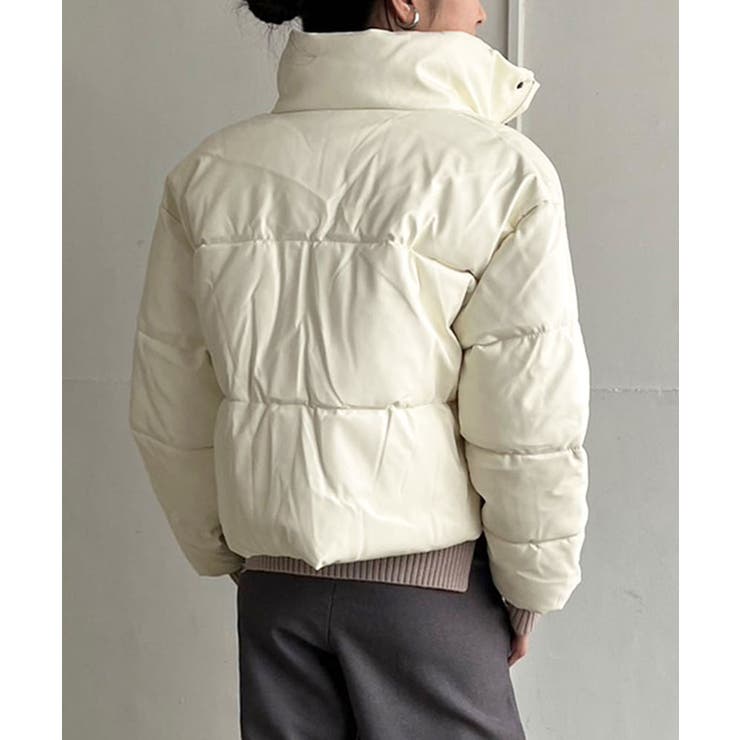 シンセティックレザー中綿ブルゾン | Jewelobe | 詳細画像4 