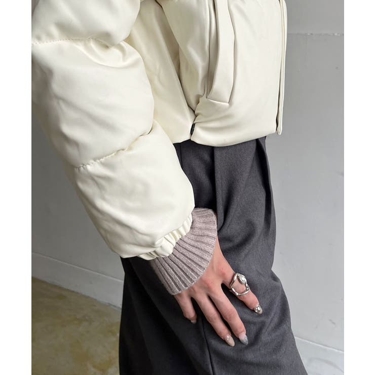 シンセティックレザー中綿ブルゾン | Jewelobe | 詳細画像6 