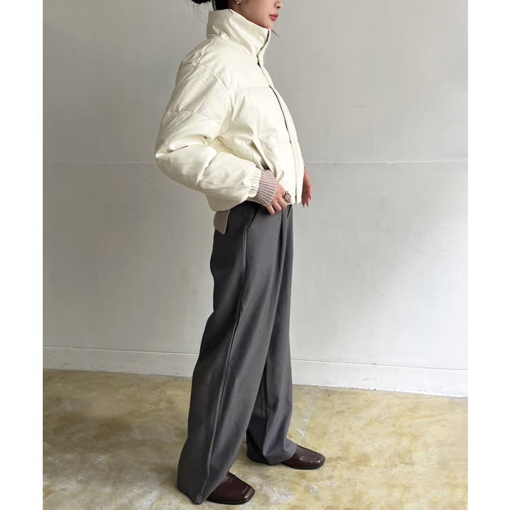 シンセティックレザー中綿ブルゾン | Jewelobe | 詳細画像8 