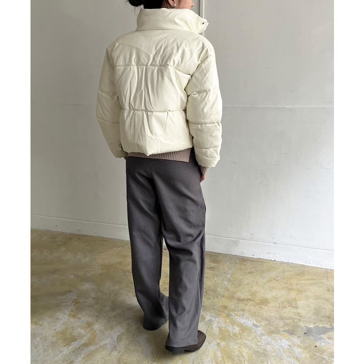 シンセティックレザー中綿ブルゾン | Jewelobe | 詳細画像9 