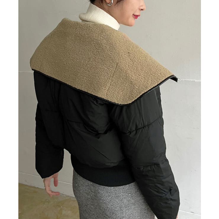 ビッグボアカラーショートパテッドブルゾン | Jewelobe | 詳細画像10 