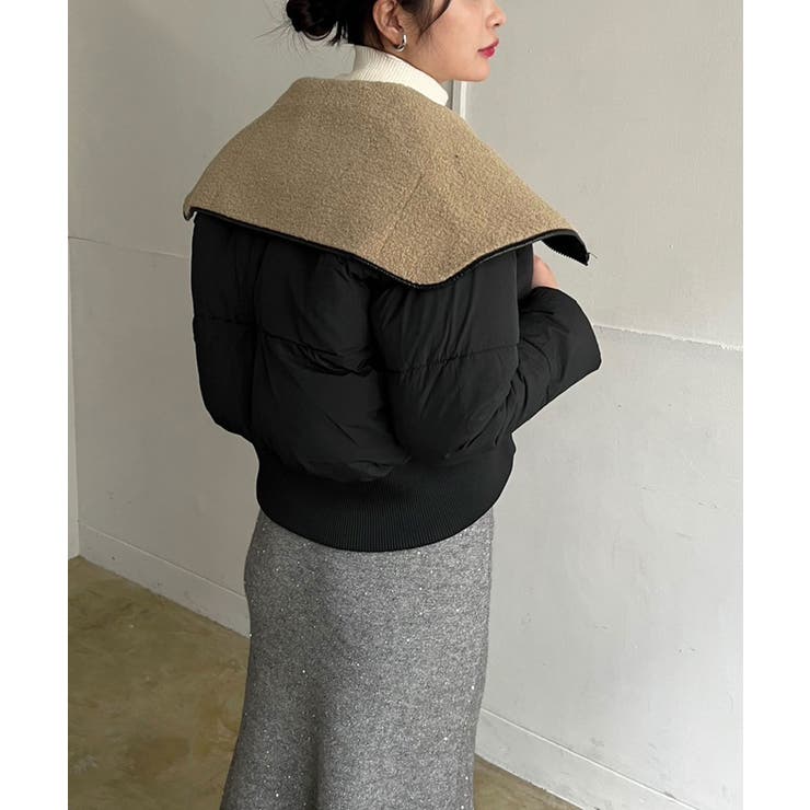 ビッグボアカラーショートパテッドブルゾン | Jewelobe | 詳細画像11 