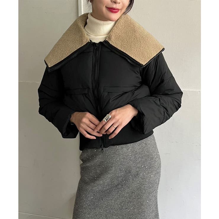 ビッグボアカラーショートパテッドブルゾン | Jewelobe | 詳細画像12 