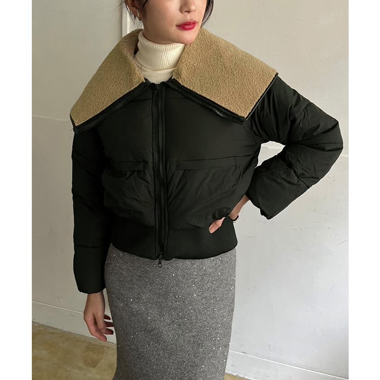 ビッグボアカラーショートパテッドブルゾン | Jewelobe | 詳細画像13 