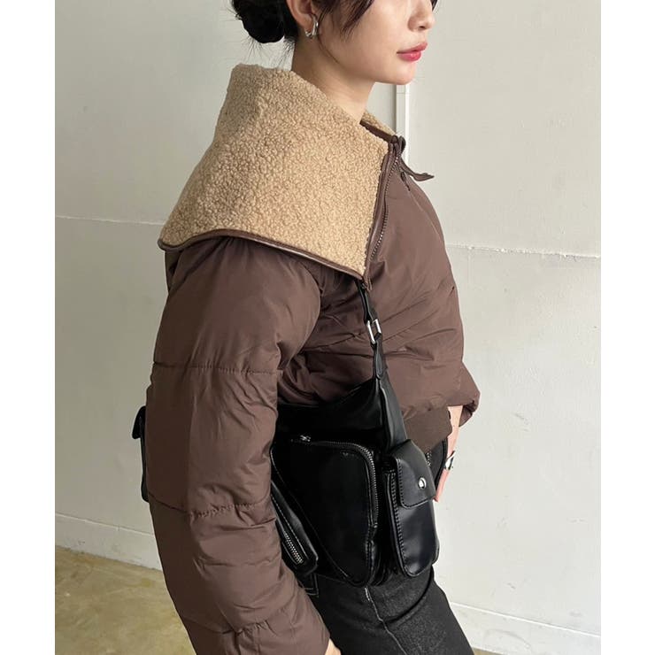 ビッグボアカラーショートパテッドブルゾン | Jewelobe | 詳細画像2 