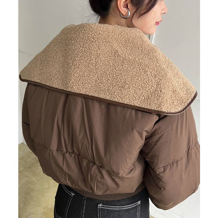 ビッグボアカラーショートパテッドブルゾン | Jewelobe | 詳細画像3 