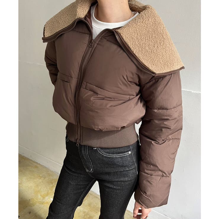 ビッグボアカラーショートパテッドブルゾン | Jewelobe | 詳細画像4 