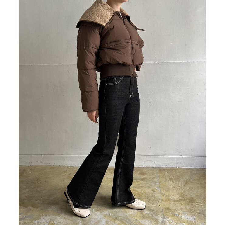 ビッグボアカラーショートパテッドブルゾン | Jewelobe | 詳細画像6 