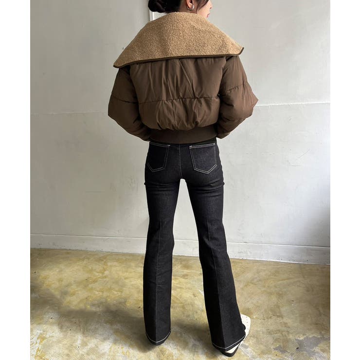 ビッグボアカラーショートパテッドブルゾン | Jewelobe | 詳細画像8 