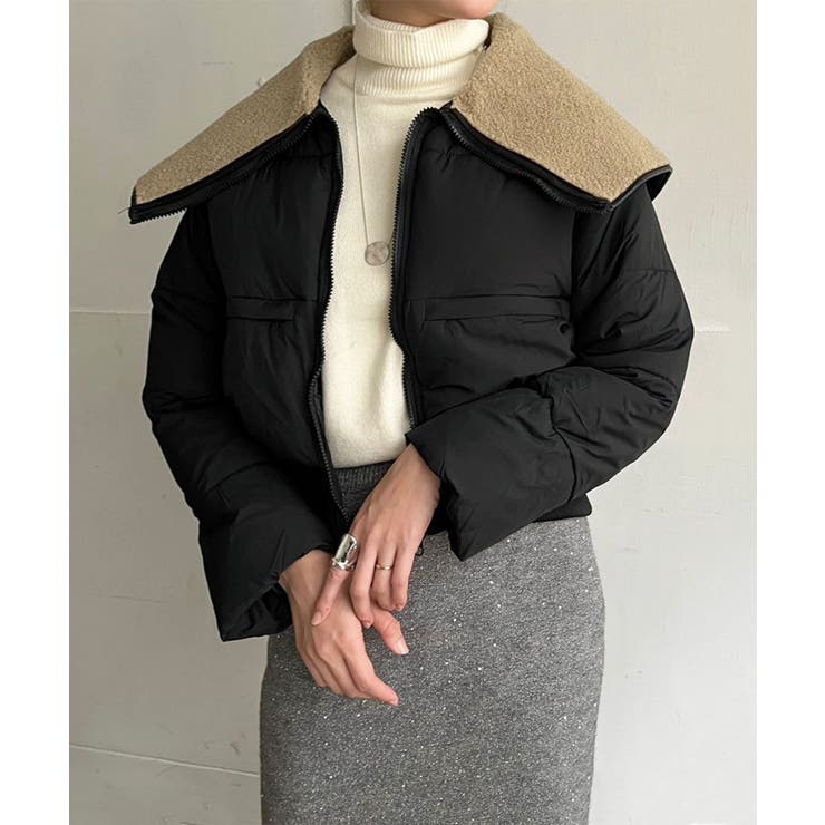 ビッグボアカラーショートパテッドブルゾン | Jewelobe | 詳細画像9 