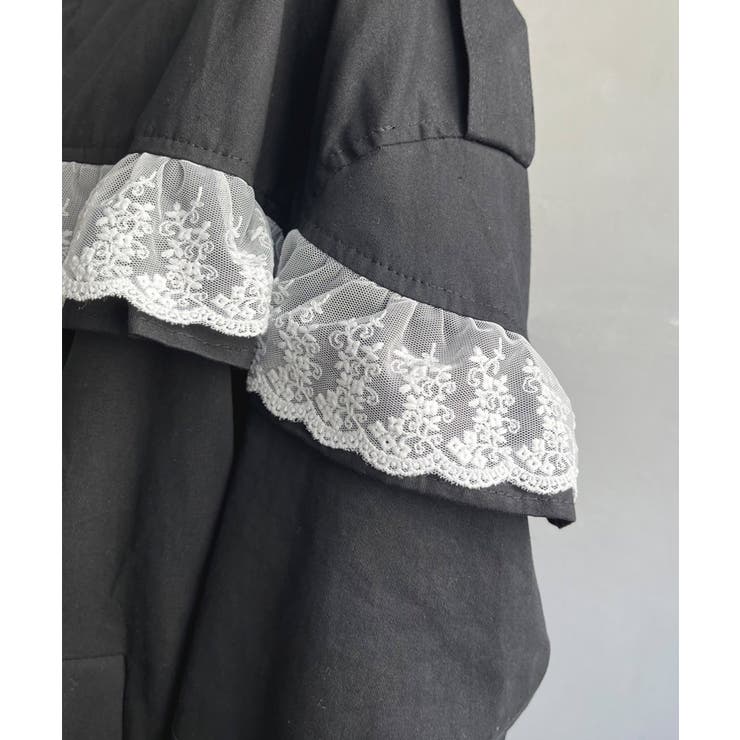 レースフリルルーズモッズブルゾン | Jewelobe | 詳細画像18 