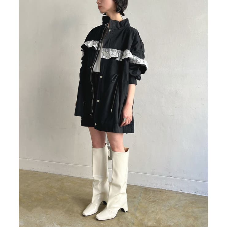 レースフリルルーズモッズブルゾン | Jewelobe | 詳細画像25 