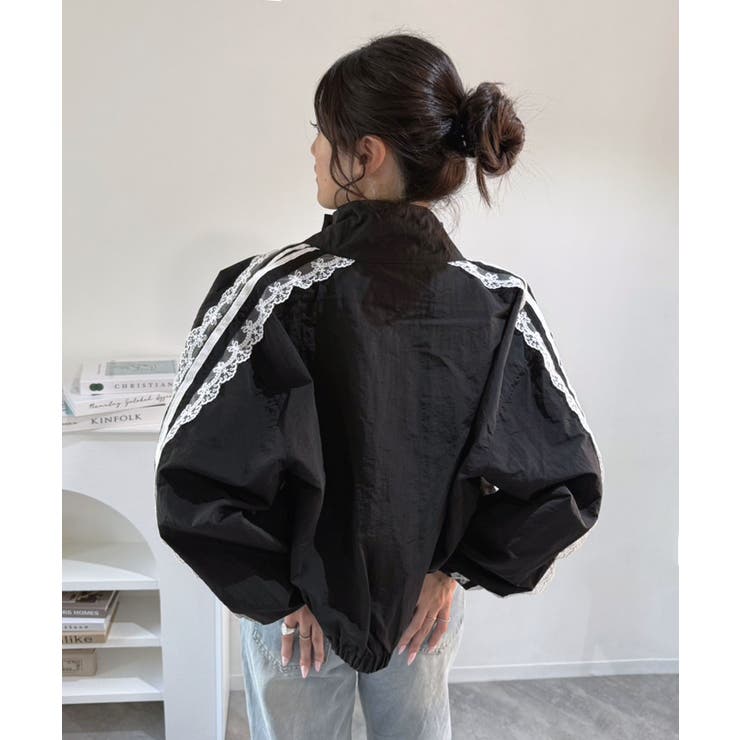 レースラインナイロンタッチスポーティーブルゾン | Jewelobe | 詳細画像5 