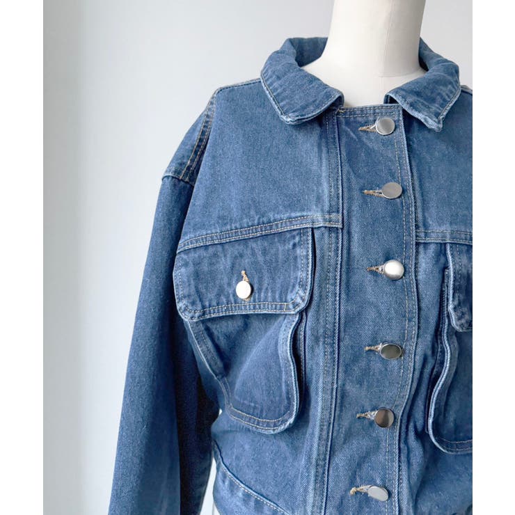 スリーブアレンジビッグポケットデニムジャケット | Jewelobe | 詳細画像15 