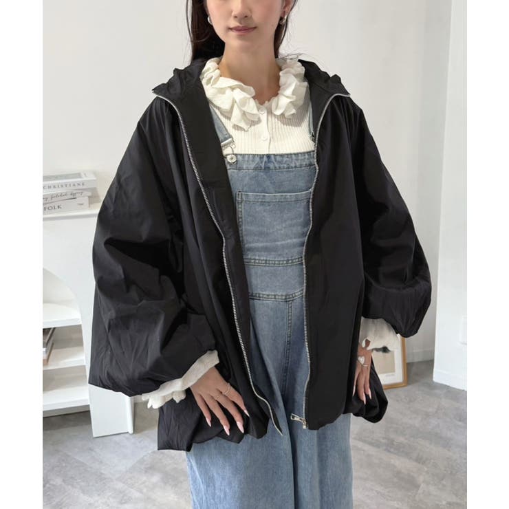 ブラック | バルーンシルエットビッグブルゾン | Jewelobe