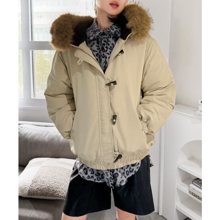 【希少品】　BURBERRY ベージュ ファー付き　中綿ジャケットサイズ40 パル PAL 【Chico】ファー取り外し中綿ブルゾン （greige