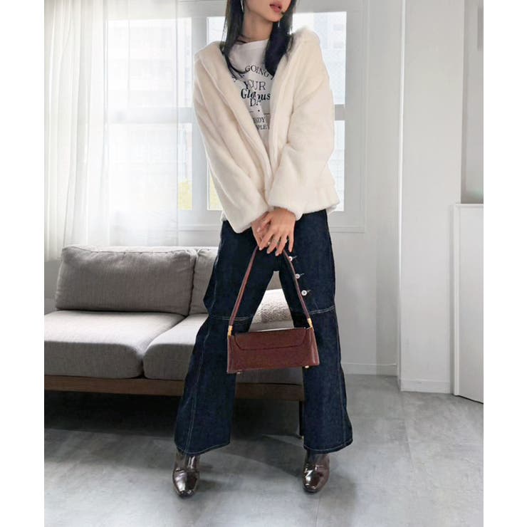 フェイクファーフーディーブルゾン | Jewelobe | 詳細画像14 