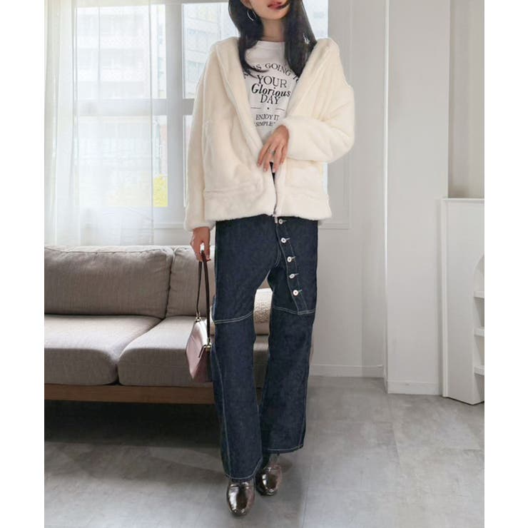 フェイクファーフーディーブルゾン | Jewelobe | 詳細画像17 