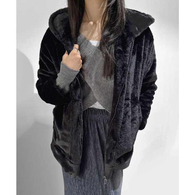 フェイクファーフーディーブルゾン | Jewelobe | 詳細画像22 