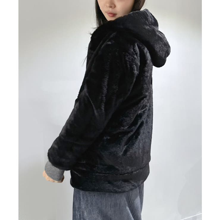 フェイクファーフーディーブルゾン | Jewelobe | 詳細画像26 