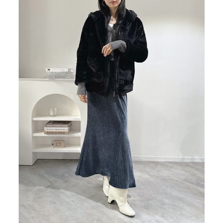 フェイクファーフーディーブルゾン | Jewelobe | 詳細画像30 