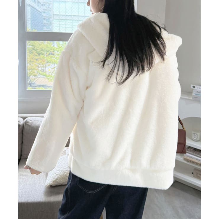 フェイクファーフーディーブルゾン | Jewelobe | 詳細画像4 