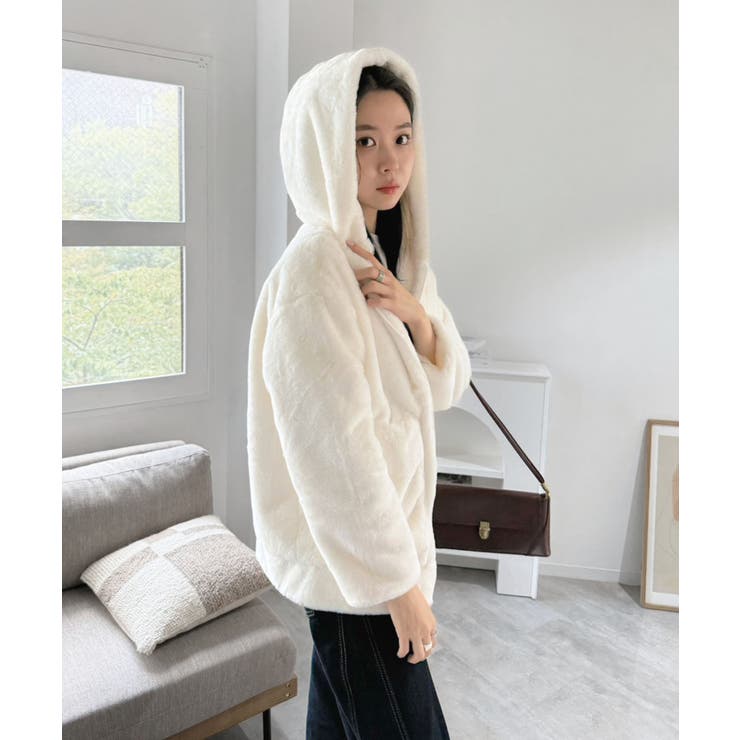 フェイクファーフーディーブルゾン | Jewelobe | 詳細画像7 