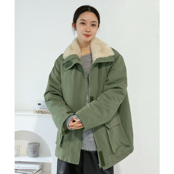 インナーファースタンドカラーミリタリージャケット | Jewelobe | 詳細画像17 