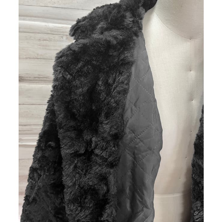 フェイクファーピークドラペルミディコート | Jewelobe | 詳細画像30 