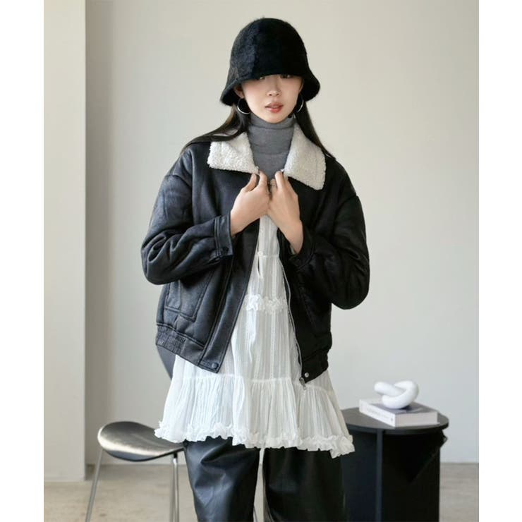 ライトムートンライクブルゾン | Jewelobe | 詳細画像14 