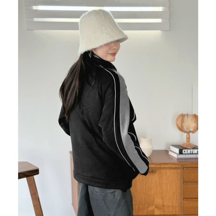 スエードタッチスリーブラインスポーティーブルゾン | Jewelobe | 詳細画像25 