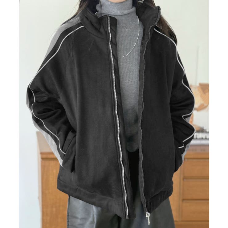 スエードタッチスリーブラインスポーティーブルゾン | Jewelobe | 詳細画像27 