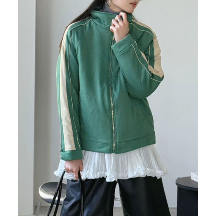 スエードタッチスリーブラインスポーティーブルゾン | Jewelobe | 詳細画像4 