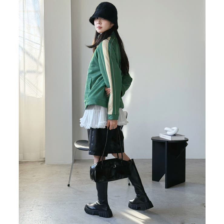 スエードタッチスリーブラインスポーティーブルゾン | Jewelobe | 詳細画像8 