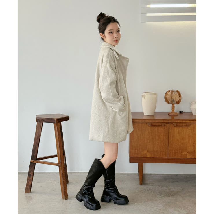 マルチウェイカーリーシャギーミディコート | Jewelobe | 詳細画像11 